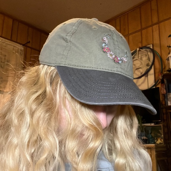 Flower Moon Green Baseball Hat - Picture 2 of 3